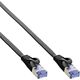 InLine Patchcord Płaski U/FTP, Cat.6A, czarny 1m (71801S)