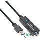 Kabel USB InLine USB-A - USB-A 20 m Czarny (35657)
