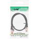 InLine Patchord Crosover S/FTP, Cat.6, czarny, 0.5m (73655X)