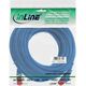 InLine Patchcord S/FTP, PiMF, Cat.6, 250MHz, PVC, CCA, niebieski 10m (76110B)
