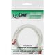 Intos Patchcord S/FTP, PiMF, Cat.6, 250MHz, halogen free, biały 1.5m (76912W)