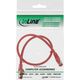 Intos Patchcord S/FTP, PiMF, Cat.6, 250MHz, halogen free, czerwony 0.5m (76950R)