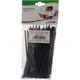Organizer InLine Opaska zaciskowa Czarny 100 sztuk  (59963M)