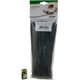 Organizer InLine Opaska zaciskowa Czarny 100 sztuk  (59963O)