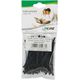 Organizer InLine Opaska zaciskowa Czarny 100 sztuk  (59963F)