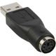 Adapter USB InLine USB - PS/2 Czarny  (33102K)