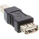 Adapter USB InLine USB - USB-B Czarny  (33442)