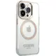 Guess case for iPhone 15 Pro 6,1&quot; GUHMP15LHTRMD gold HC Magsafe Metal Outline 3666339196912