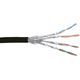 InLine Patchcord sieciowy S/FTP, PiMF, Cat.6, czarny, AWG27, PVC, CU, 100m (76499S)