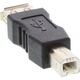 Adapter USB InLine USB - USB-B Czarny  (33442)