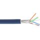 InLine Kabel instalacyjny S/FTP, PiMF, Cat.6A, halogen free, 500MHz, niebieski 100m (76899B)