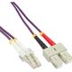 InLine Patchcord światłowodowy LC/SC, 50/125µm, OM4 0.5m (88644P)