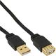 Kabel USB InLine USB-A - USB-A 2 m Czarny (34620F)