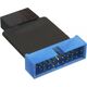 InLine 2 x USB 3.0 - 19-pin Czarno-niebieski (33449K)