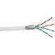 InLine Patchcord sieciowy SF/UTP, Cat.5e, AWG26, CCA, PVC, biały, 100m (72099W)