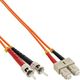 InLine Patchcord światłowodowy SC/ST, 50/125µm, OM2, 0.5m (82504)