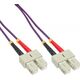 InLine Patchcord światłowodowy SC/SC, 50/125µm, OM4 0.5m (83555P)