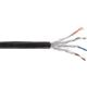 InLine Kabel instalacyjny S/FTP, PiMF, Cat.7a, AWG 23, Copper, 1200 Mhz, PE, czarny, 100m (70100P)