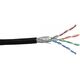 InLine Patchcord sieciowy SF/UTP, Cat.5e, AWG26, CCA, PVC, czarny, 100m (72099S)