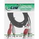 Kabel Intos RCA (Cinch) x2 - RCA (Cinch) x2 1m czarny (89933C)