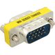Adapter AV InLine D-Sub (SVGA) - D-Sub (SVGA) żółty (37714)