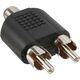 Adapter AV InLine RCA (Cinch) - RCA (Cinch) x2 czarny (99311)