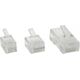 InLine Wtyk 6P6C, RJ12, dla płaskiego kabla, 100 sztuk (73096)