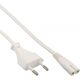 Kabel zasilający InLine Euro 8 Plug biały 1.5m (16654W)