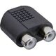 Adapter AV InLine Jack 3.5mm - RCA (Cinch) x2 czarny (99346)