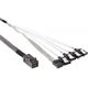 InLine SFF 8643 - SATA x4, 1m, Szary (27630B)