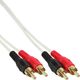Kabel Intos RCA (Cinch) x2 - RCA (Cinch) x2 0.5m biały (89933U)
