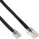 InLine Modularny kabel RJ45 8P6C do RJ12 6R6C, czarny, 3m (18643)