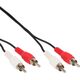 Kabel Intos RCA (Cinch) x2 - RCA (Cinch) x2 1m czarny (89933C)