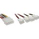 InLine Molex - 3-pin x4, Wielokolorowy (33005B)