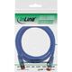 InLine Patch Kabel Sieciowy S/FTP PiMF Cat.6 niebieski 1m - 76911B