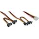 InLine Molex - SATA x4, 0.55m, Wielokolorowy (29672B)