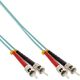 InLine Światłowodowy Duplex Kabel ST/ST 50/125µm OM3 2m - 81502O