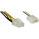 InLine Molex - ATX/EPS 8-pin, 0.3m, Żółty (26630)