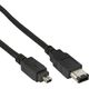 InLine Firewire 6-pin - Firewire 4-pin, 1.8m, Czarny (34642)