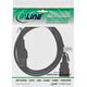 Kabel zasilający InLine przedłużacz C15 prosty - C14 socket, czarny 2m (16811)