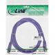 InLine Patchcord SF/UTP, Cat.5e, fioletowy 0.25m (72522P)