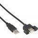 Kabel USB InLine USB-A - USB-A 0.6 m Czarny (33440E)