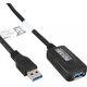 Kabel USB InLine USB-A - USB-B 5 m Czarny (35650)