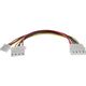 InLine Molex - 4-pin Floppy, 0.13m, Wielokolorowy (29658)