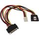 InLine SATA 15-pin x2 - 4-pin Floppy, 0.15m, Wielokolorowy (29691)