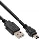 Kabel USB InLine USB-A - miniUSB 3 m Czarny (33107M)