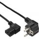 Kabel zasilający InLine kątowy, C13, Czarny 1.8m (16752)