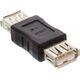 Adapter USB InLine USB - USB Czarny  (33300)
