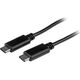 Kabel USB StarTech USB-C - USB-C 1 m Czarny (USB2CC1M)