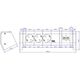 Bachmann 3 gniazdowa, 2x RJ45 (339.1004)